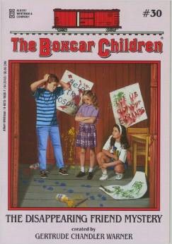 Book cover photo for The Disappearing Friend Mystery (The Boxcar Children, 30)