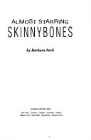 Book cover photo for Almost Starring Skinnybones