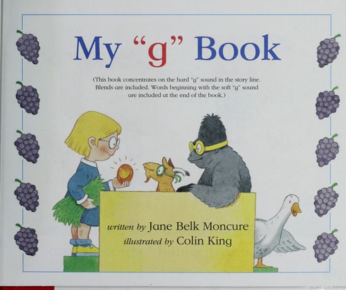 Book cover photo for My "G" Book (My First Steps to Reading)
