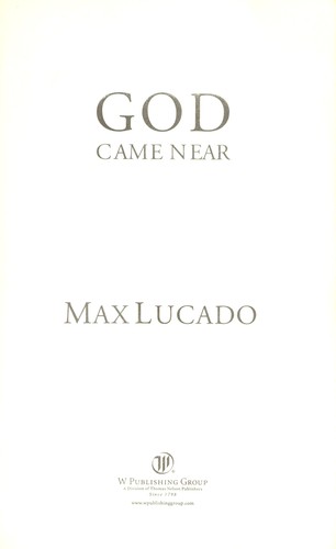 Book cover photo for God Came Near