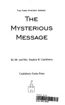 Book cover photo for The Mysterious Message (The Farm Mystery, #2)