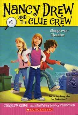 Book cover photo for Sleepover Sleuths (Nancy Drew And The Clue Crew, No 1)