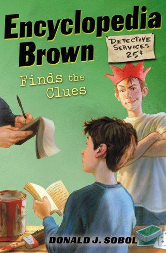 Book cover photo for Encyclopedia Brown Finds the Clues