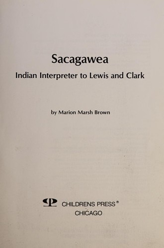 Book cover photo for Sacagawea