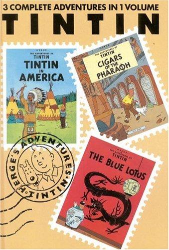 Book cover photo for The Adventures of Tintin, Vol. 1: Tintin in America / Cigars of the Pharaoh / The Blue Lotus (Tintin, #3-5)