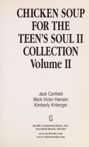 Book cover photo for Chicken Soup for the Teenage Soul Collection, Volume II