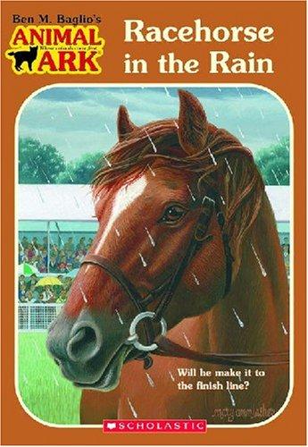 Book cover photo for Racehorse in the Rain (Animal Ark, #40; Animal Ark Holiday Special, #9)