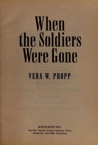 Book cover photo for When The Soldiers Were Gone