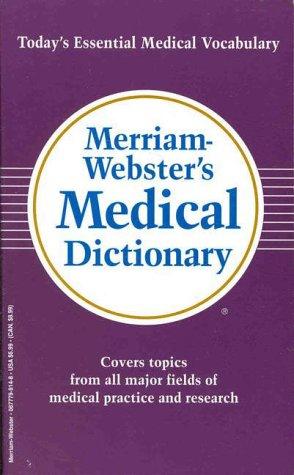 Book cover photo for Merriam-Webster's Medical Dictionary