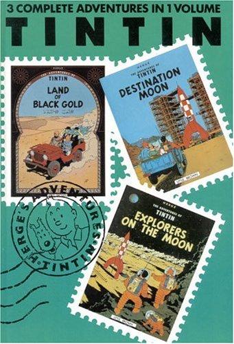 Book cover photo for The Adventures of Tintin, Vol. 5: Land of Black Gold / Destination Moon / Explorers on the Moon