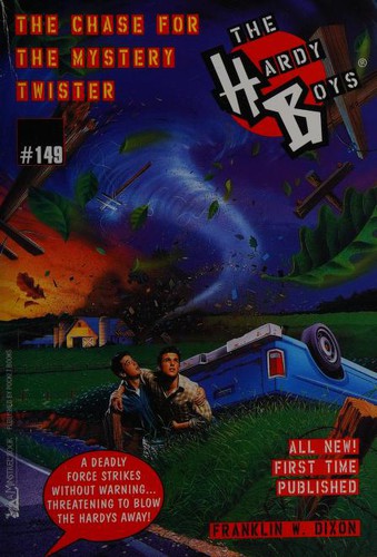 Book cover photo for The Chase for the Mystery Twister (Hardy Boys, #149)