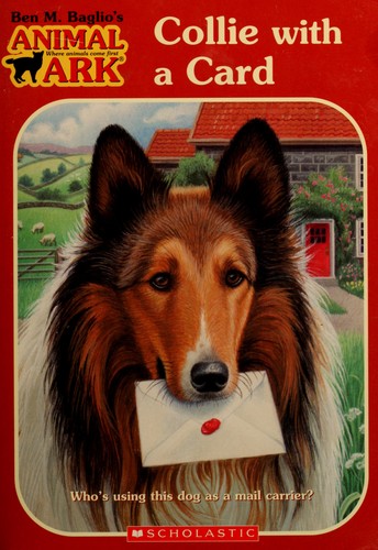 Book cover photo for Collie with a Card (Animal Ark, #44; Animal Ark Holiday Special, #10)