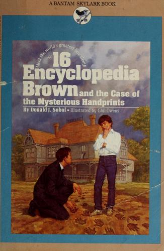 Book cover photo for Encyclopedia Brown and the Case of the Mysterious Handprints
