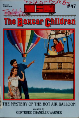 Book cover photo for The Mystery Of The Hot Air Balloon   Boxcar #47