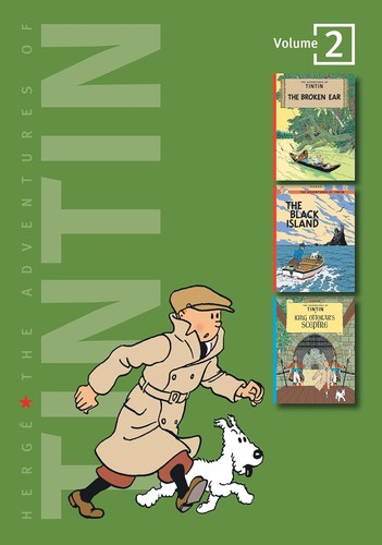 Book cover photo for The Adventures of Tintin, Vol. 2: The Broken Ear / The Black Island / King Ottokar's Sceptre (Tintin, #6-8)