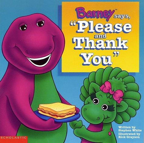 Book cover photo for Barney Says, "Please & Thank You"