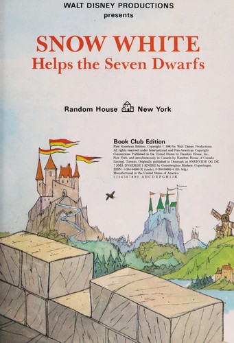 Book cover photo for Snow White Helps the Seven Dwarfs