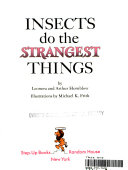 Book cover photo for INSECTS DO STRNST THGS