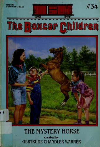 Book cover photo for The Mystery Horse (The Boxcar Children, #34)