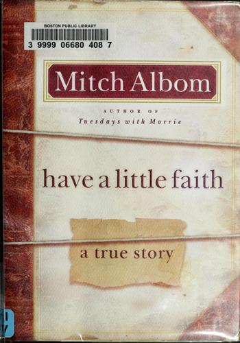 Book cover photo for Have a Little Faith: a True Story