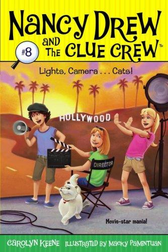 Book cover photo for Lights, Camera . . . Cats! (Nancy Drew and the Clue Crew, #8)